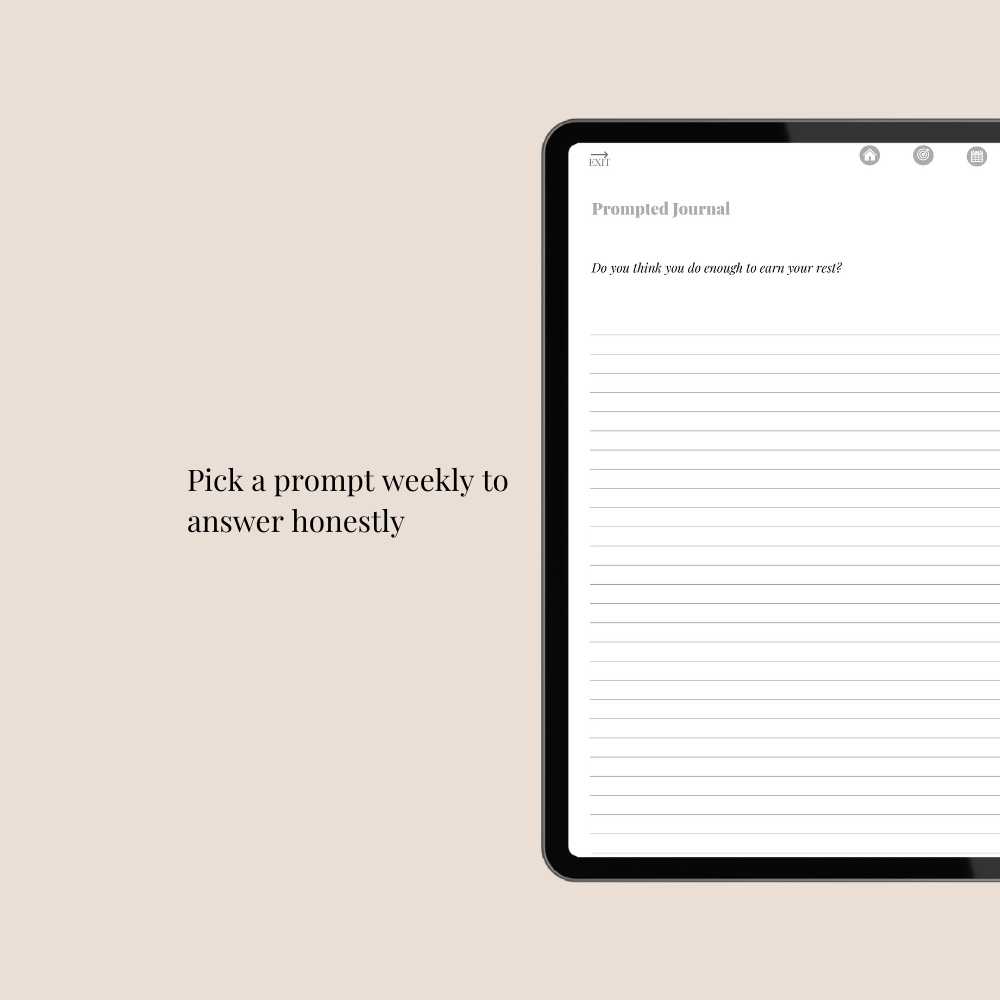 This Digital Journal will help you write your daily emotions, unpack your thoughts, discover yourself, it will help you with self reflection journaling and help you track your habits. It is a prompted journal filled with habit trackers, journal pages, free stickers and great journal prompts for self transformation.